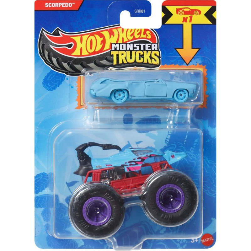 Mattel Hot Wheels: Monster Trucks - Scorpedo 2 Pack Vehicles (JJT52)