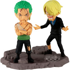 Banpresto World Collectable Figure Log Stories: One Piece - Roronoa Zoro & Sanji Figures (8cm) (29523)