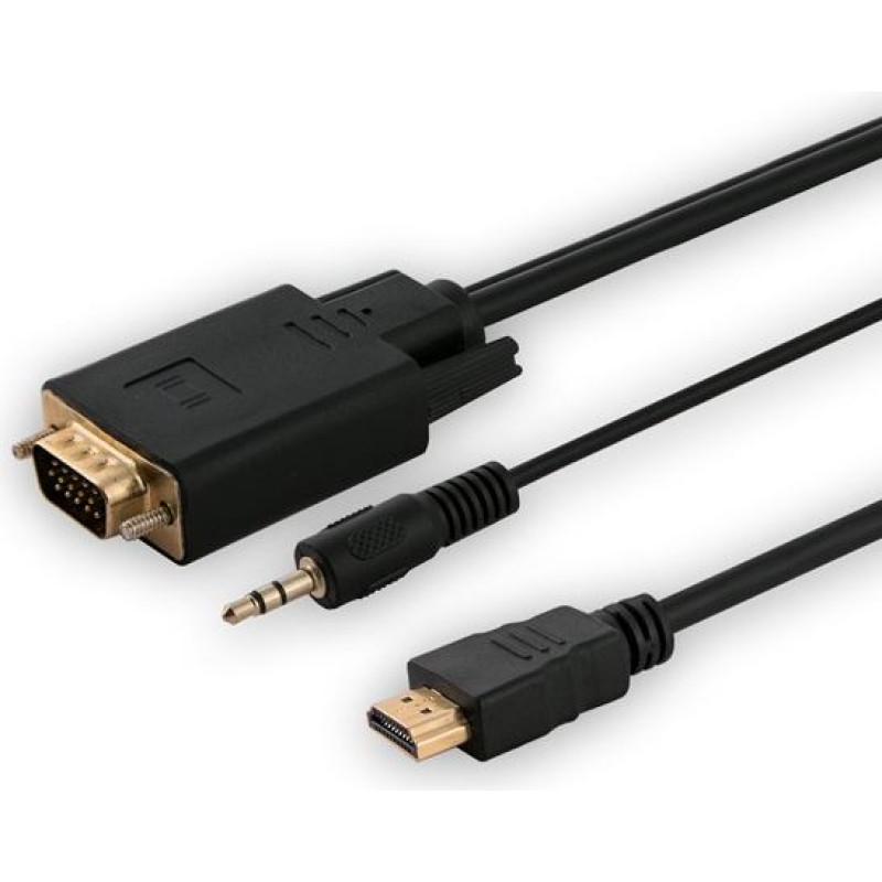 Savio Adapter hdmi (m) -vga (m)  + audio  cl-198