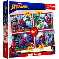 Trefl SPIDER-MAN Pužļu komplekts 4in1 Spiderman