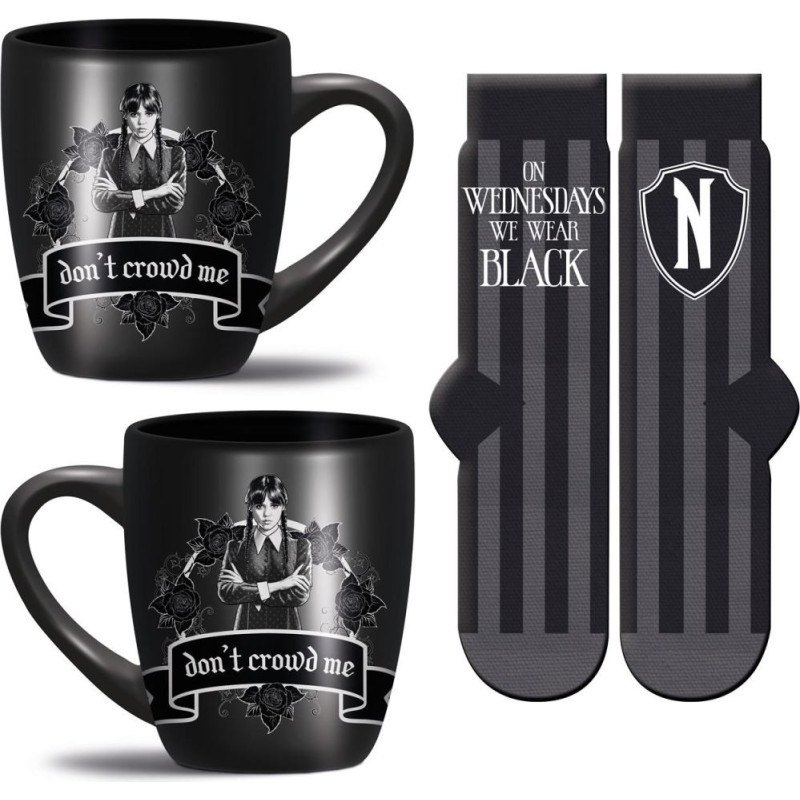 ''Pyramid Shop.com'' Pyramid: Wednesday - Wear Black Mug & Socks Set (GP2400893)