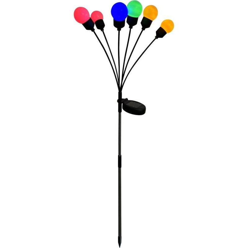 SOLAR LAMP DANCING IN THE WIND, COLORFUL BALLS, 6 LEDS, 75CM XXL
