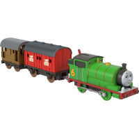 Mattel Fisher-Price Thomas: & Friends: Motorized Trains - Classic Percy with 2 Wagons Train (JFH33)