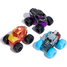 Spin Master Marvel Monster Jam: Mini Jams - Thor / Black Panther / Iron Man 3 Pack Bundle (20149559)