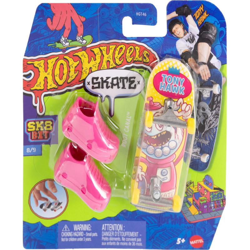 Mattel Hot Wheels Skate Fingerboard and Shoes: Tony Hawk - Root Canal (JKL46)