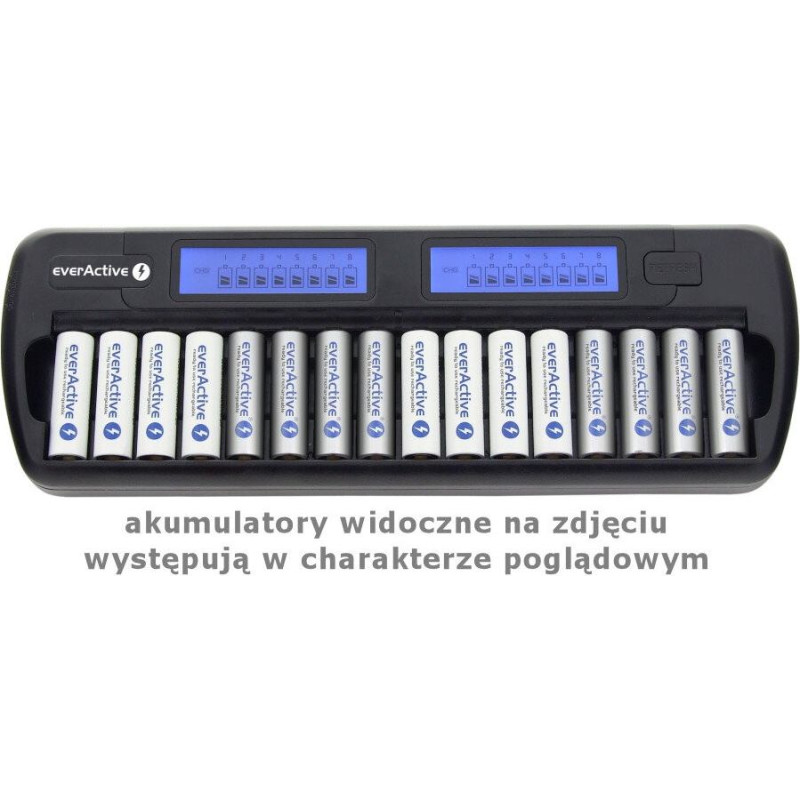 Everactive Ładowarka procesorowa nc-1600 do 16 akumulatorów aa/aaa