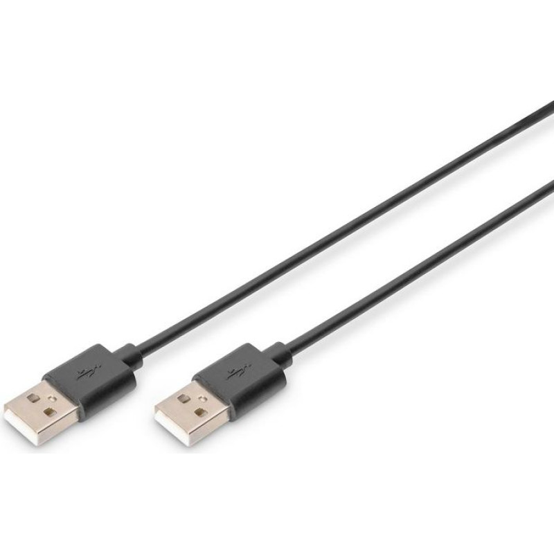 Digitus Kabel połączeniowy usb 2.0 highspeed typ usb a/usb a m/m czarny 1m