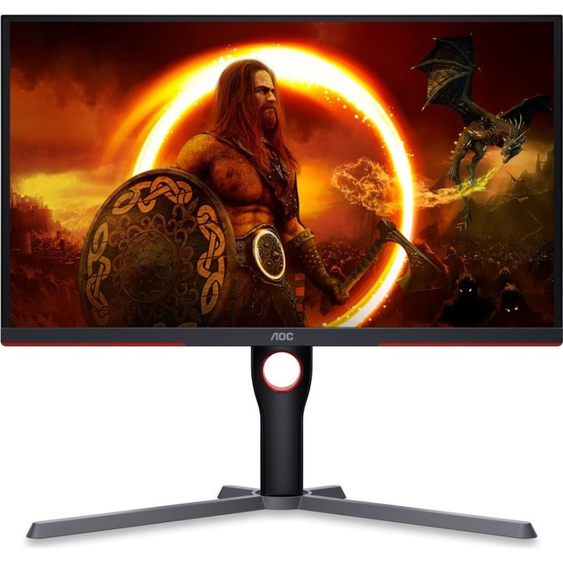 AOC Monitor 24,5 cali 25g3zm/bk va 240hz hdmix2 dpx2 pivot