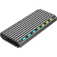 Gembird Obudowa dysku m.2 nvme aluminiowa led usb 3.1
