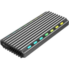 Gembird Obudowa dysku m.2 nvme aluminiowa led usb 3.1