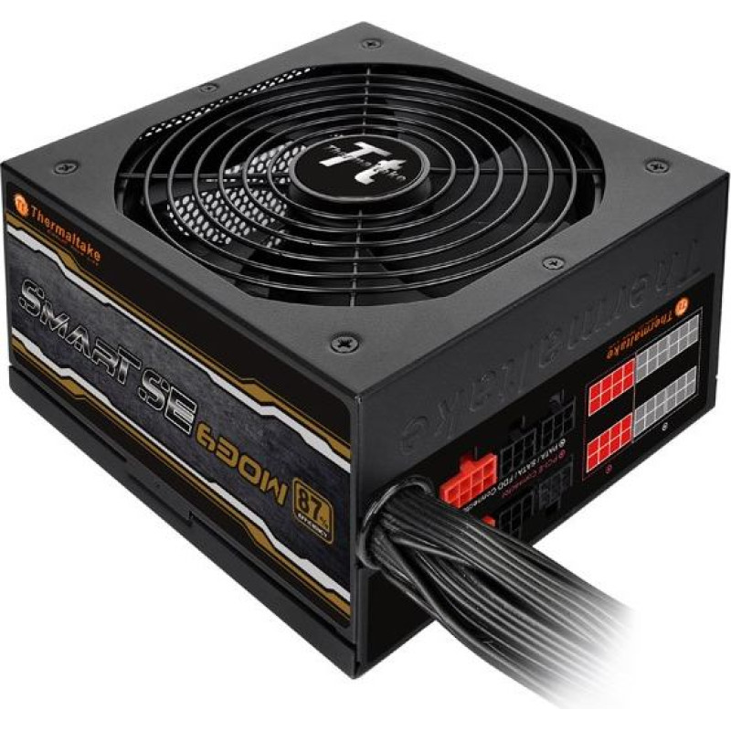 Thermaltake Smart se 630w modular (sprawność 80+ bronze dla 230v, 2xpeg, 140mm, single rail)