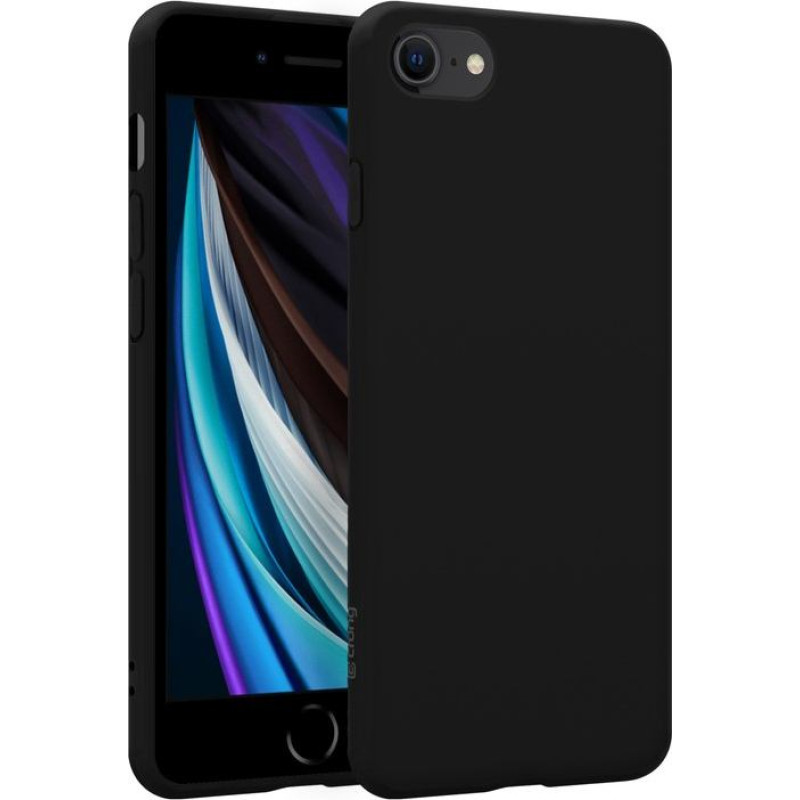 Crong Color cover etui iphone se (2022/2020) / 8 / 7 czarne