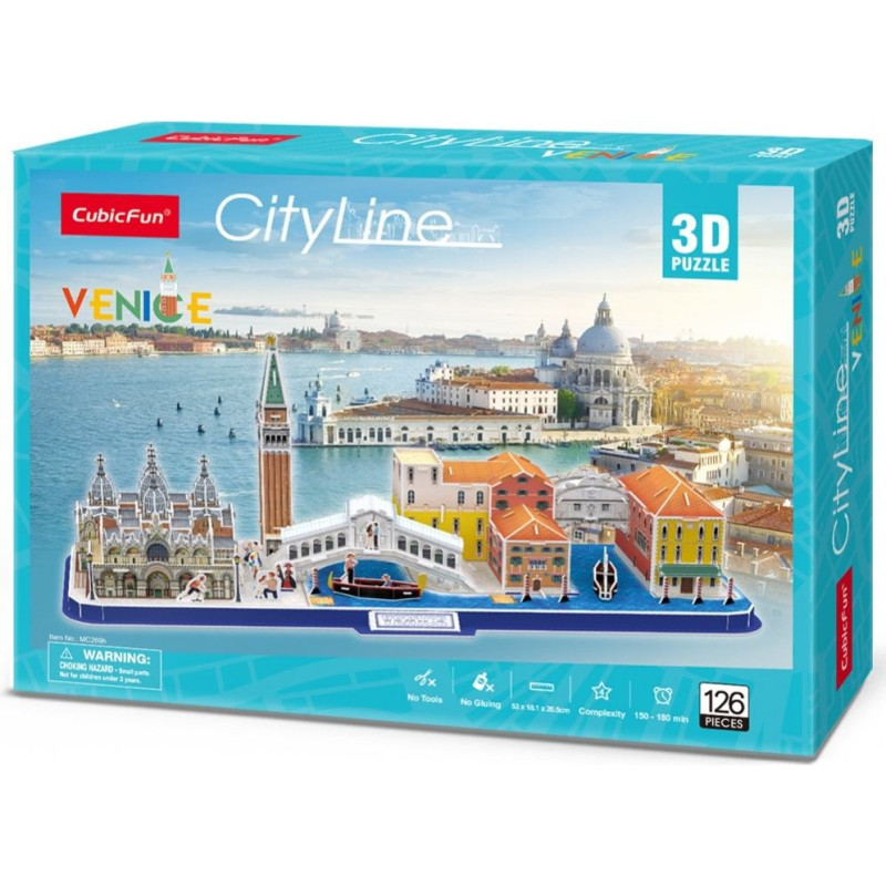 Cubic Fun Puzzle 3d city line wenecja