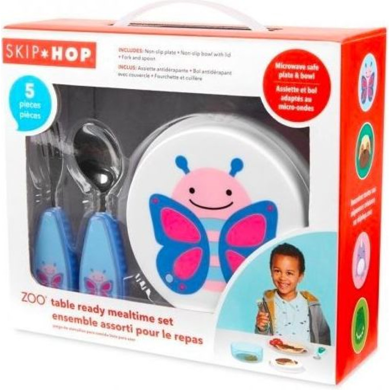 Skip Hop Zestaw obiadowy zoo motyl