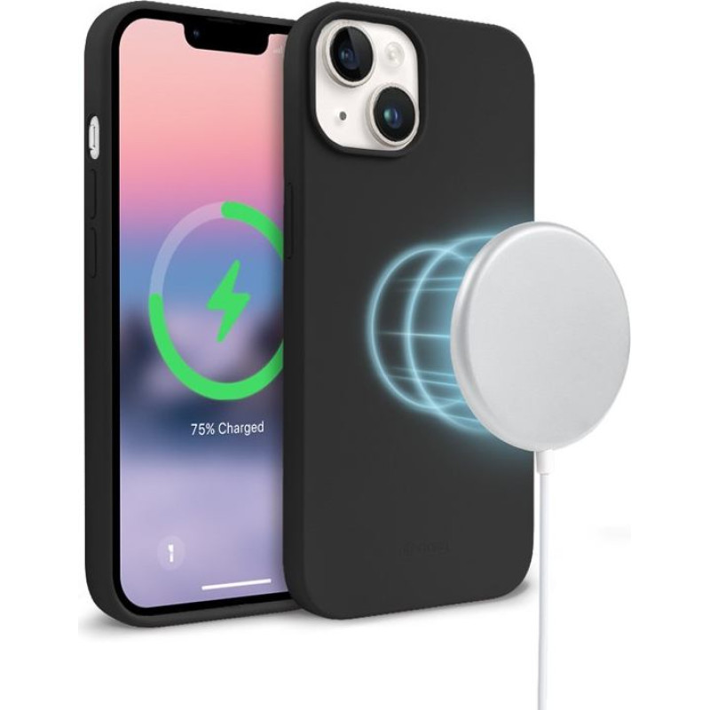 Crong Etui color cover magnetic iphone 14 / iphone 13 magsafe czarne