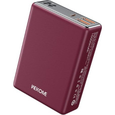 Wekome Power bank 10000 mah super fast charging usb-c pd 20w + 2x usb-a qc3.0 22.5w czerwony