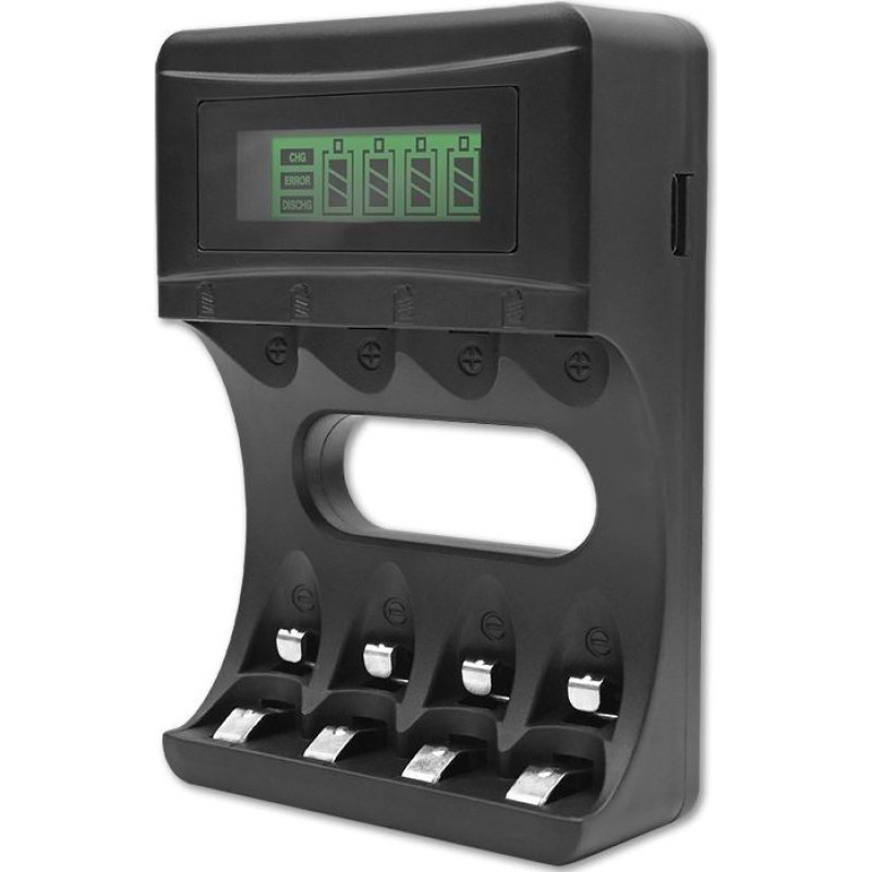 Qoltec Ładowarka do akumulatorków ni-mh typu r03/aaa r6/aa | 1800ma