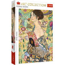 Trefl Puzzle 1000 elementów dama z wachlarzem klimt