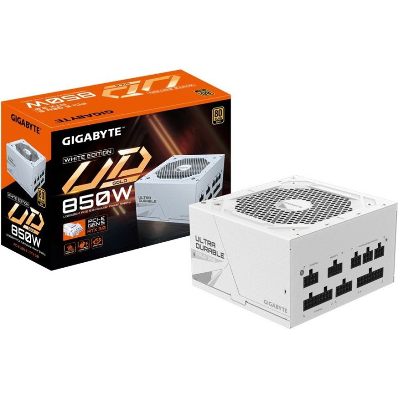 Gigabyte Zasilacz ud850gm pg5 850w 80plus gold pfc atx biały