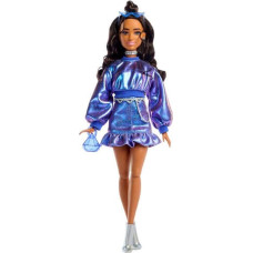 Mattel Barbie: Deluxe Style - Metallic Blue Dress with Brown Hair Doll (JFP42)