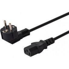 Savio Kabel zasilający schuko męski - iec c13, kątowy 1,8m, wielopak 10 szt. cl-98