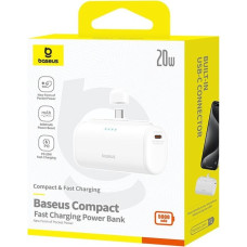 Baseus Powerbank baseus compact 5000mah usb-c (biały)