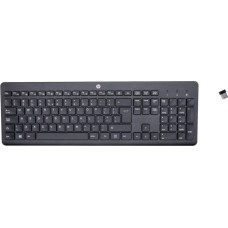 Hewlett-Packard Klawiatura hp 230 wireless keyboard bezprzewodowa czarna 3l1e7aa