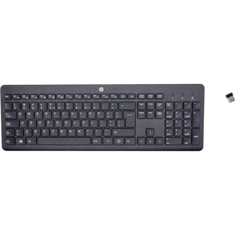 Hewlett-Packard Klawiatura hp 230 wireless keyboard bezprzewodowa czarna 3l1e7aa