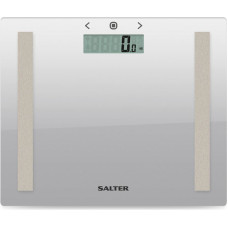 Salter 9113 SV3RAREU16 Compact Glass Analyser Bathroom Scales - Silver