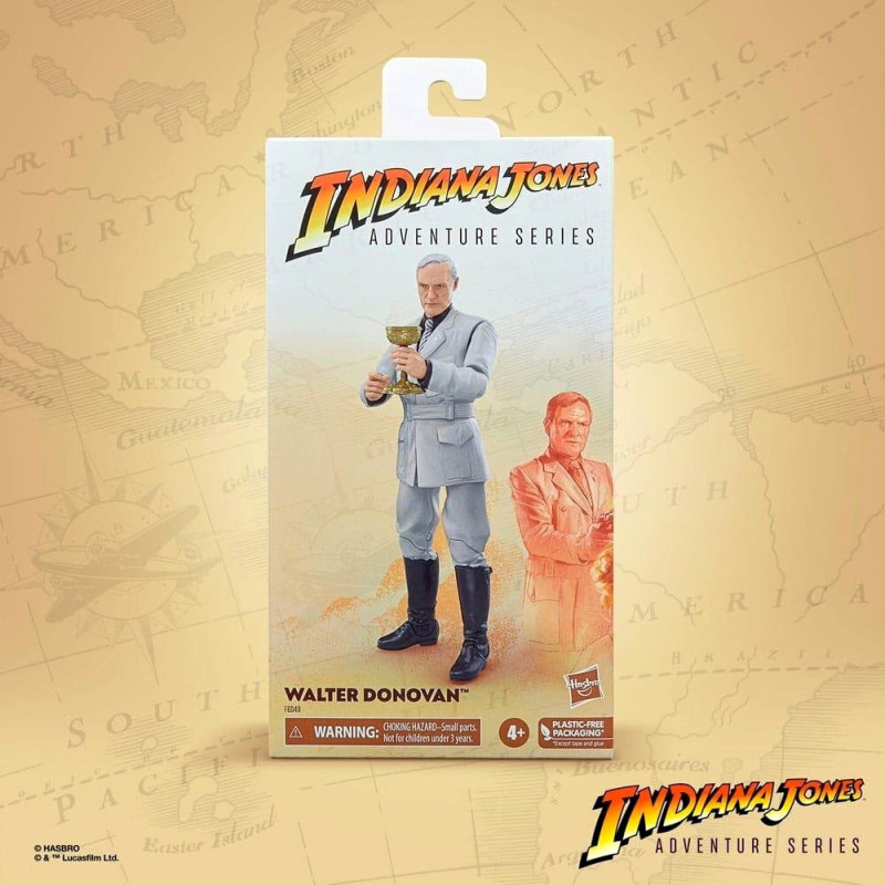 Hasbro Fans Indiana Jones and the Last Crusader: Adventure Series - Walter Donovan Action Figure (15cm) (Excl.) (F6049)