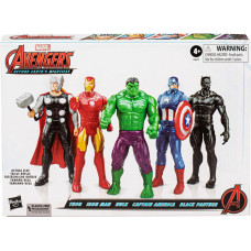 Hasbro Marvel Avengers: Beyond Earths Mightiest - Thor / Iron Man / Hulk / Captain America / Black Panther Action Figure Set (5 Pack) (F8677)