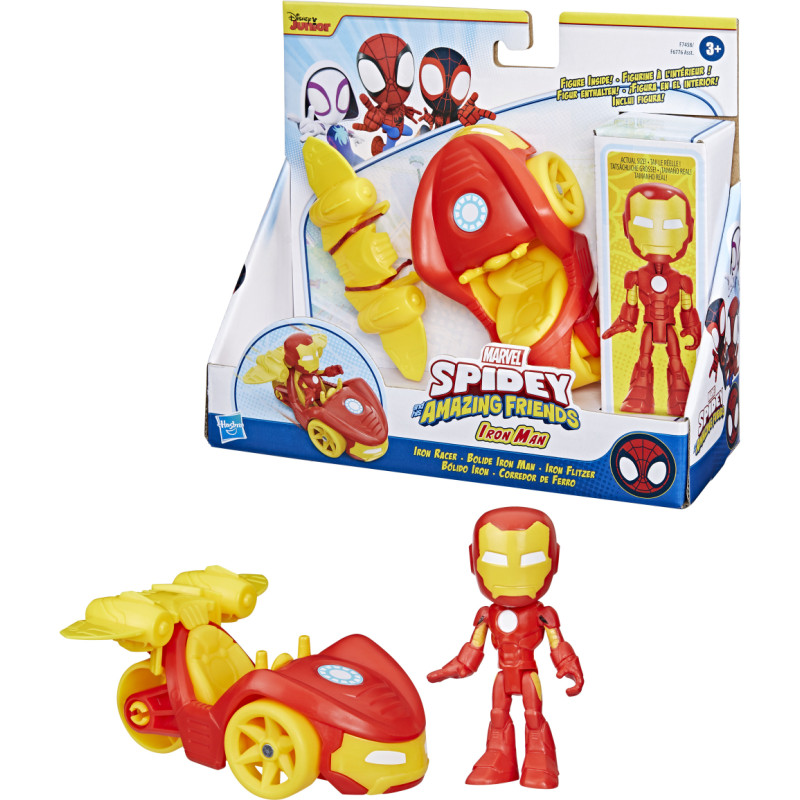 Hasbro Marvel: Spidey and his Amazing Friends - Iron Man  Iron Racer (F7458)