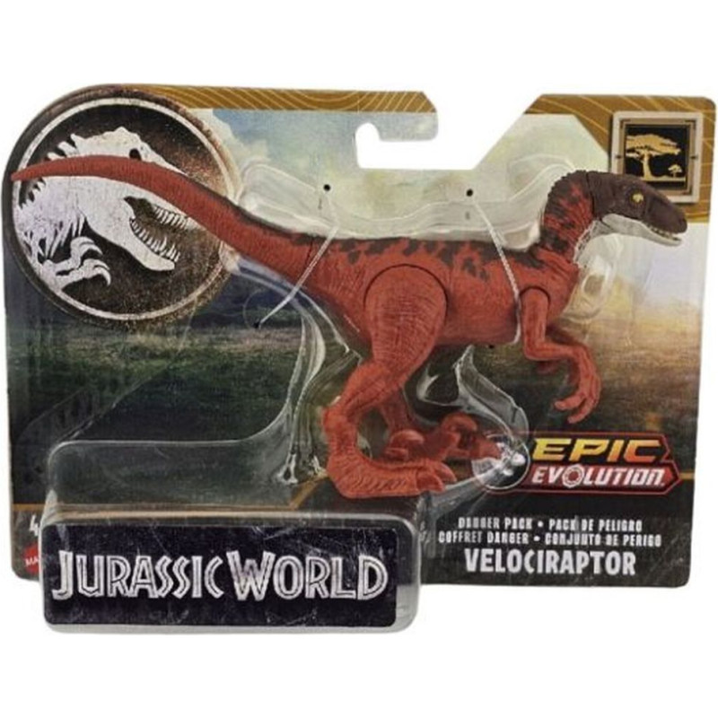 Mattel Jurassic World: Epic Evolution - Velociraptor Danger Pack (HTK53)