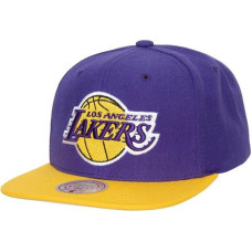 Mitchell & Ness NBA Los Angeles Lakers NBA Team 2 Tone2.0 Snapback NBA Lakers Cap HHSS3264-LALYYPPPPRYW (OSFM)