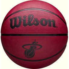 Wilson NBA Team Tribute Solid Miami Heat Ball WZ4025416XB Basketball Ball (5)
