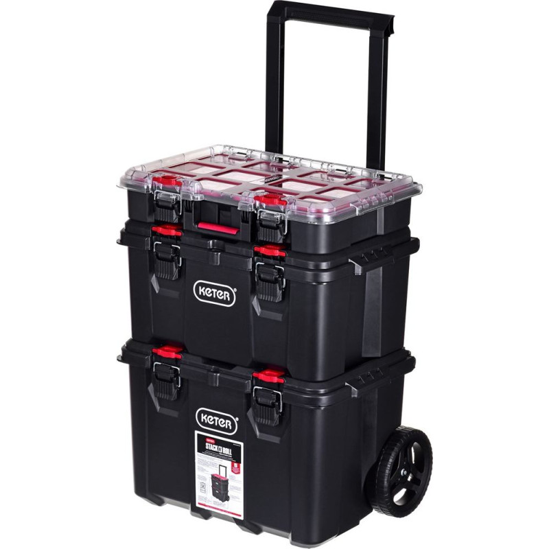 Keter Zestaw 3 skrzynek stack