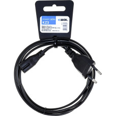 Ibox Kabel ibox euro 2-pin audio-rtv vde ikz3 (euro / euro 2-pin / iec 320 c7 - schuko ; 1,5m; kolor czarny)