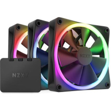 Nzxt zestaw 3 wentylatorów f120rgb + kontroler (czarne)