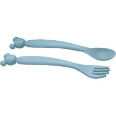 Stor : Mickey Mouse - Toddler 2 Pcs PP Shaped Cutlery Set   (13315)