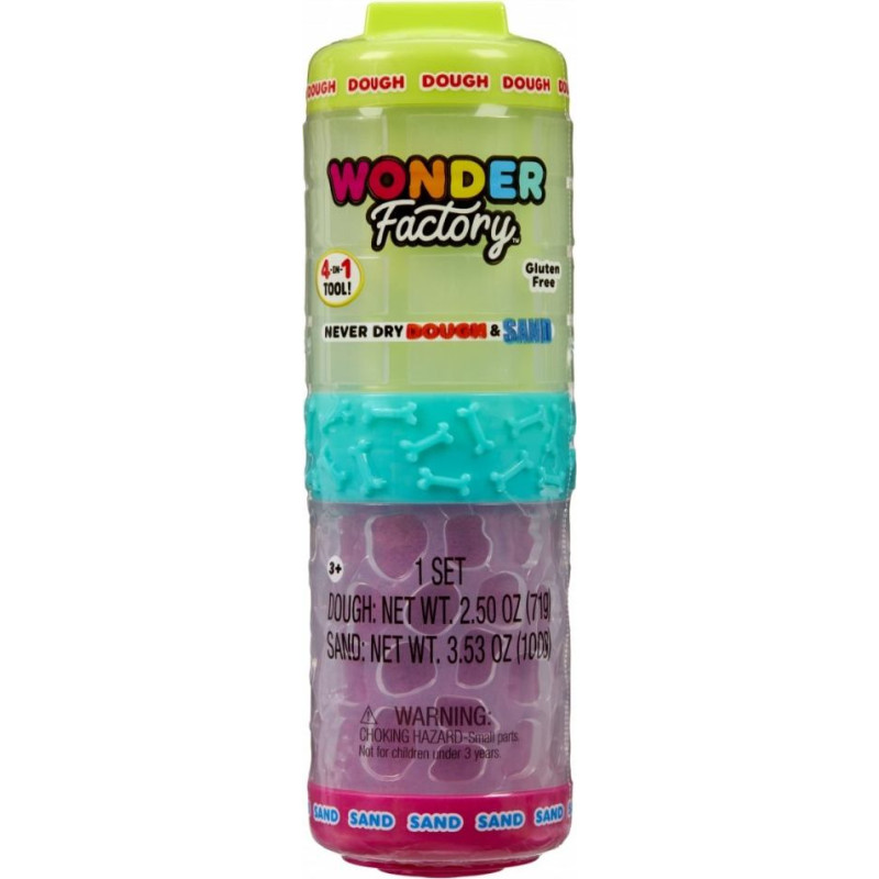 MGA Masa plastyczna wonder factory never dry dough limonkowy, różowy