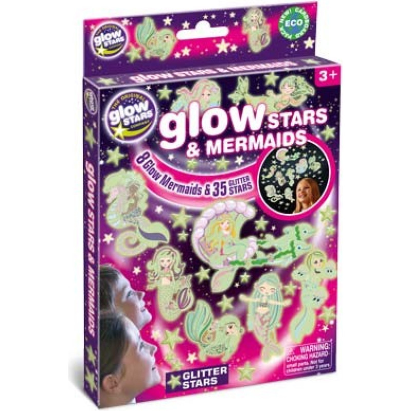 Mg Dystrybucja Naklejki brainstorm Świecące gwiazdy i syreny