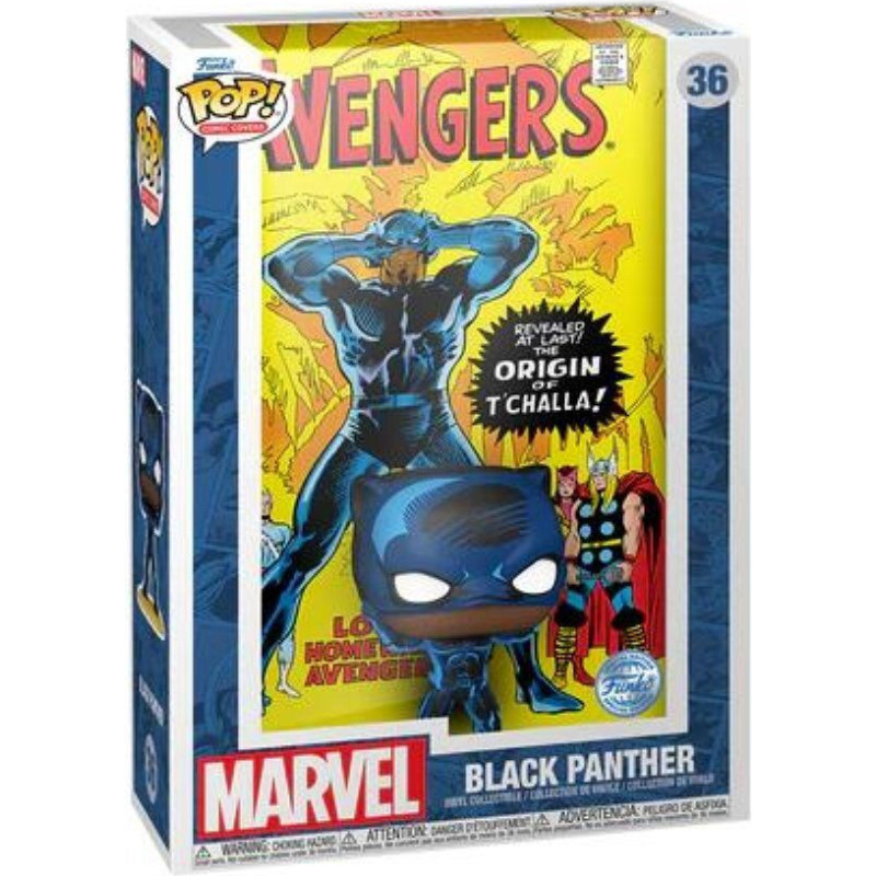 Funko Pop! Comic Covers Marvel: The Avengers - Black Panther (Special Edition) #36 Vinyl Figure