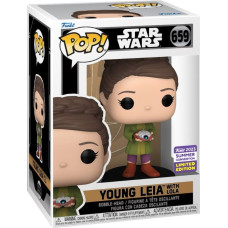 Funko Pop! Disney: Star Wars Obi-Wan Kenoby - Young Leia with Lola (Convention Limited Edition) #659 Bobble-Head Vinyl Figure