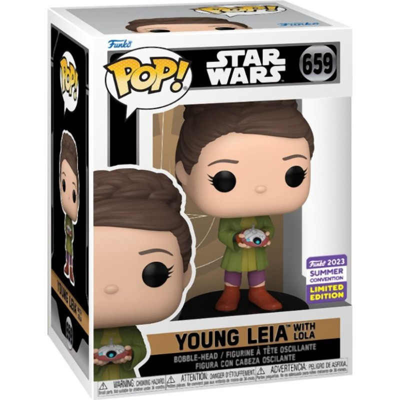 Funko Pop! Disney: Star Wars Obi-Wan Kenoby - Young Leia with Lola (Convention Limited Edition) #659 Bobble-Head Vinyl Figure