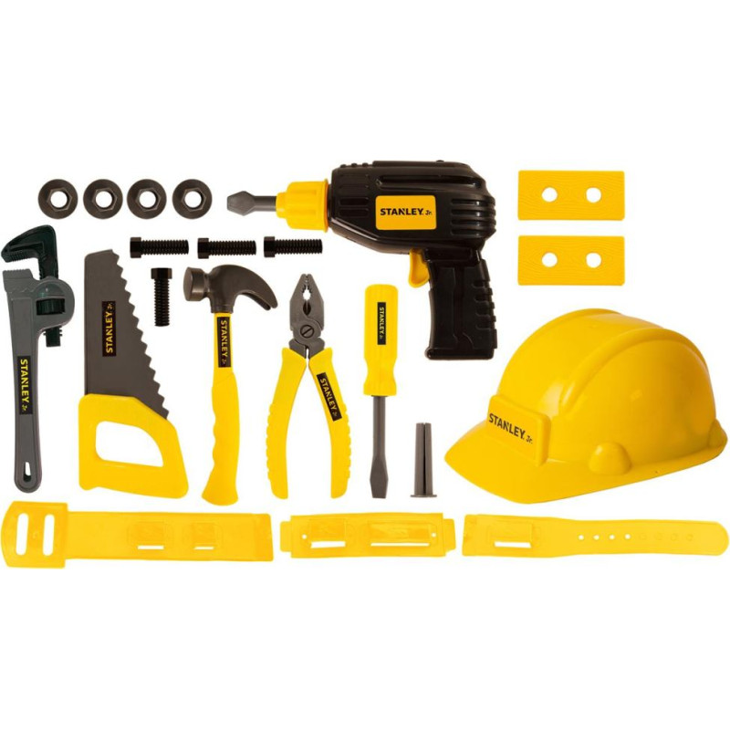 Red Toolbox Stanley Jr. - Role Playing: 19 Piece Toolset Old Tools (RP014-SY)