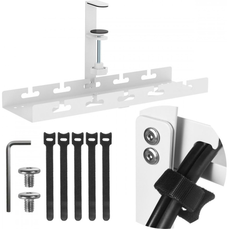 Maclean Organizer podbiurkowy na kable, mc-105w