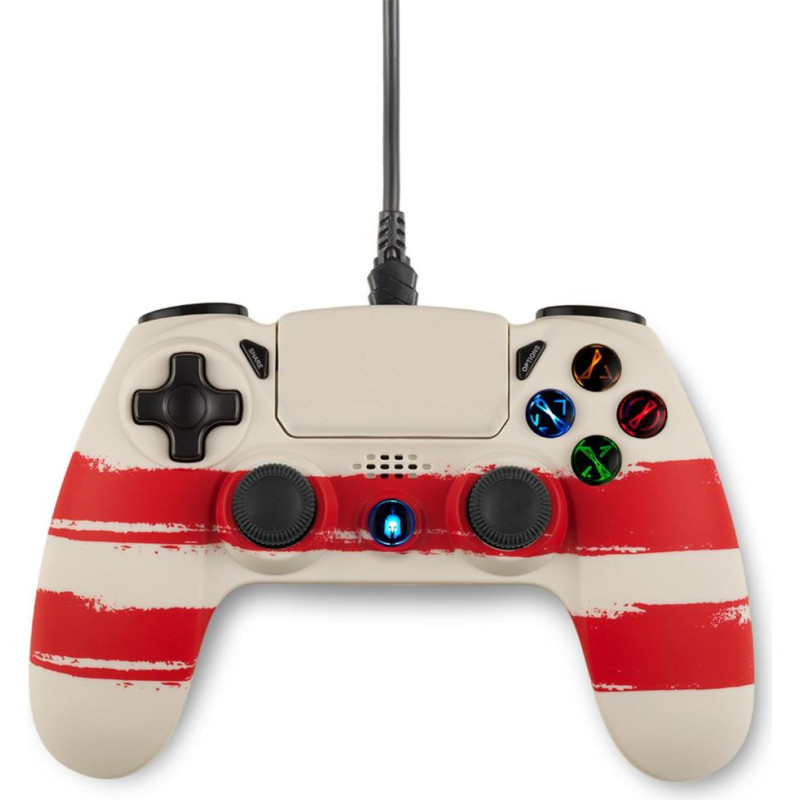 Enarxis Dynamic Media Spartan Gear - Hoplite 2 Wired Controller (compatible with PC and playstation 4) (colour: Redline)