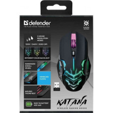 DEFENDER GAMING MOUSE KATANA GM-511 RF 3200DPI 7P BLACK 52511