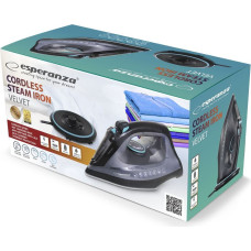 Esperanza Żelazko parowe bezprzewodowe velvet ceramic 2600w