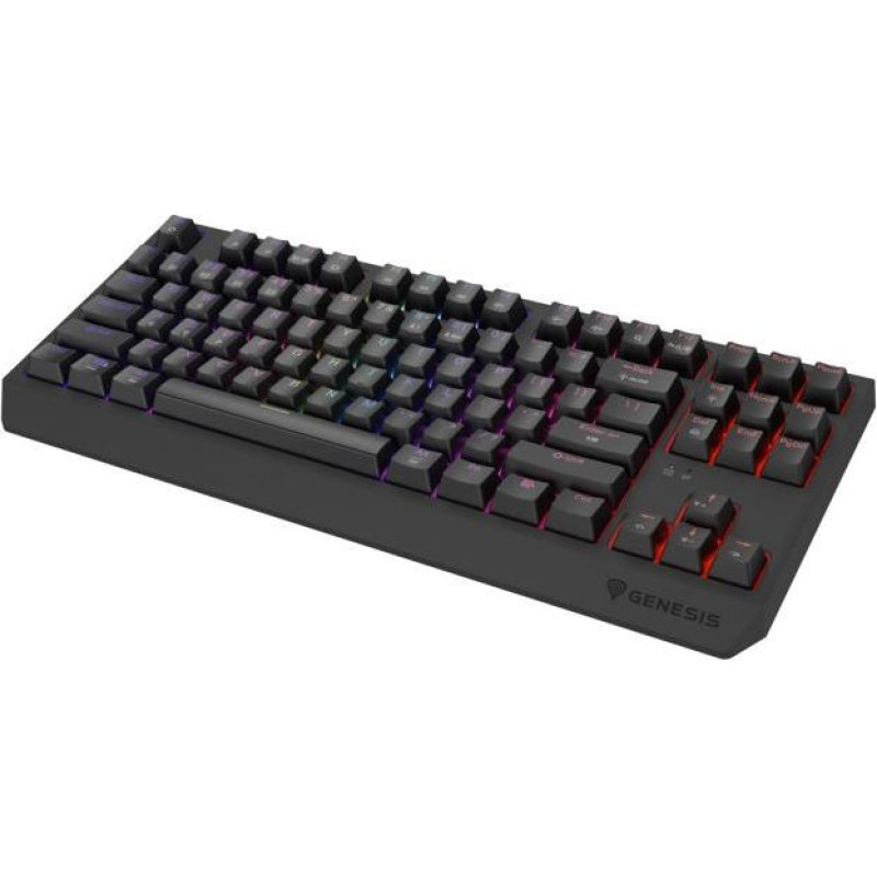 GENESIS Thor 230 TKL Gaming Keyboard USB + RF Wireless + Bluetooth QWERTY Black